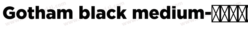 Gotham black medium字体转换